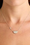 EYE OF PEACE LOTUS NECKLACE (STERLING SILVER)