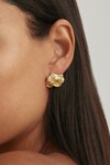 OCEAN WHISPER STATEMENT EARRINGS (18K GOLD PLATED)
