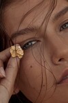 OCEAN WHISPER STATEMENT EARRINGS (18K GOLD PLATED)