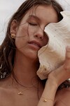 OCEAN WHISPER STATEMENT EARRINGS (18K GOLD PLATED)