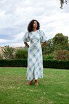 LUCINDA DRESS (CERULEAN PLAID)