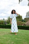LUCINDA DRESS (CERULEAN PLAID)