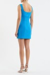 SKYLA BOTTON MINI DRESS (BLUE)