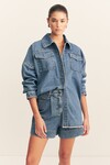 RACQUEL OVERSIZED SHIRT (VINTAGE BLUE)