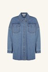 RACQUEL OVERSIZED SHIRT (VINTAGE BLUE)