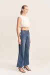 BOYD CROPPED FLARED JEAN (VINTAGE BLUE)