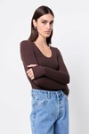 LINCOLN TOP (CHOCOLATE)