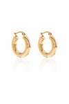 HALO HOOP MEDIUM EARRINGS (GOLD)