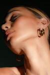 HALO HOOP MEDIUM EARRINGS (GOLD)
