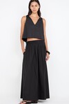 ALUCA PINTUCK MAXI SKIRT (BLACK)