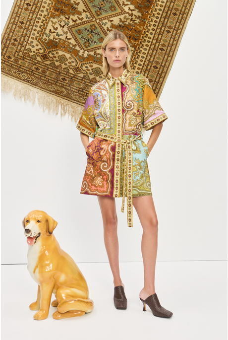 CLEMENZA SPLICED MINI DRESS (MULTI)