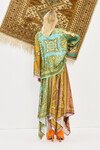 CLEMENZA SPLICED SILK SHIRT (MULTI)