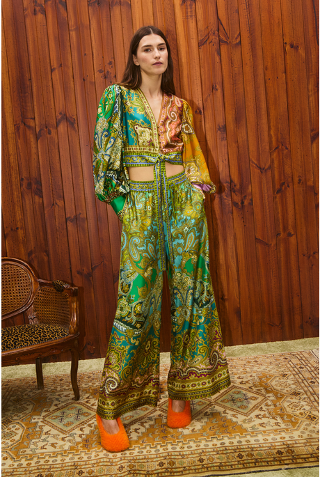 CLEMENZA SILK PANT (MULTI)