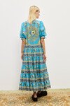 CASSIE TIERED MIDI DRESS (BLUE)