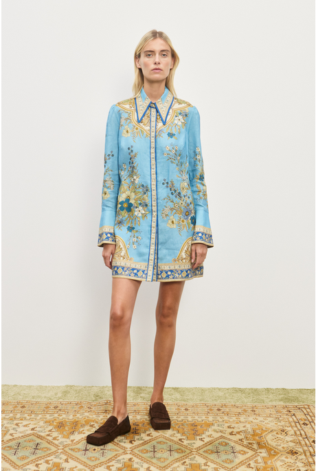 CASSIE MINI DRESS (BLUE)