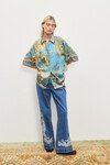 CASSIE SILK SHIRT (BLUE)