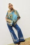 CASSIE SILK SHIRT (BLUE)