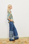 CASSIE SILK SHIRT (BLUE)