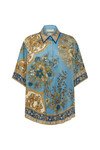 CASSIE SILK SHIRT (BLUE)