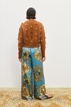 CASSIE SILK PANT (BLUE)