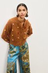 CASSIE SILK PANT (BLUE)