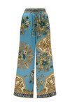 CASSIE SILK PANT (BLUE)