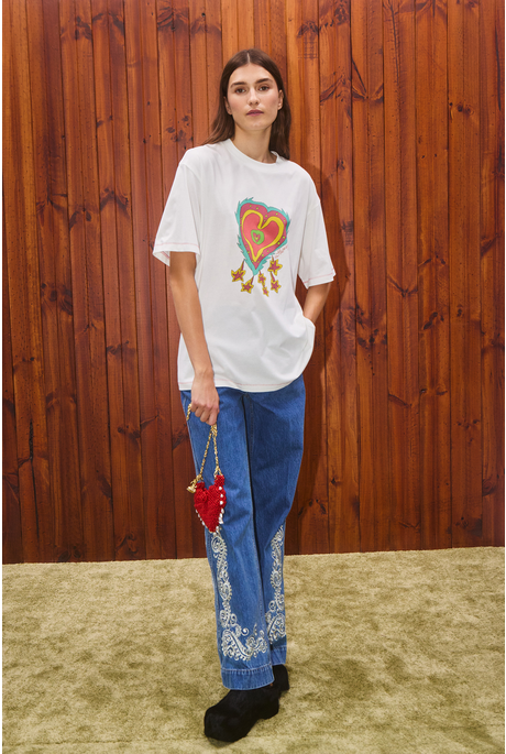 CONTESSA HEART TEE (CREAM)