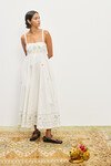 GIULIA EMBROIDERED SUNDRESS (CREAM)
