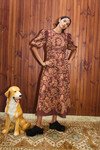 SERAPHINA MIDI DRESS (BURGUNDY)