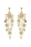TESORI FLOWER CHANDELIER EARRINGS (GOLD)