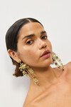 TESORI FLOWER CHANDELIER EARRINGS (GOLD)