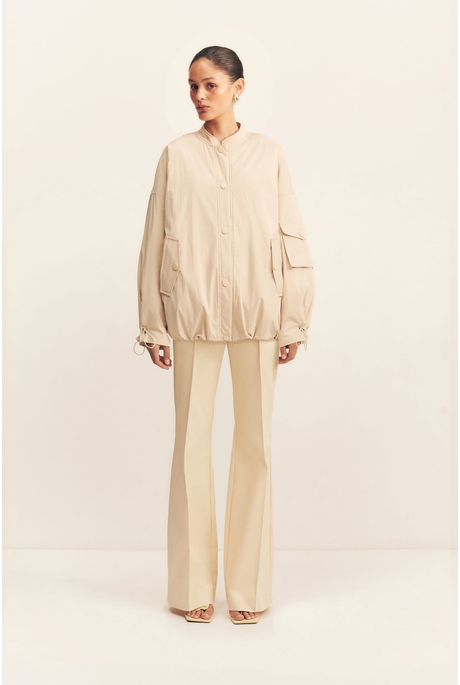 CAMPBELL BOMBER JACKET (OAT MILK)