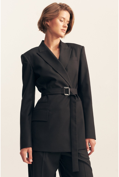 CASTRO BELTED BLAZER (BLACK)