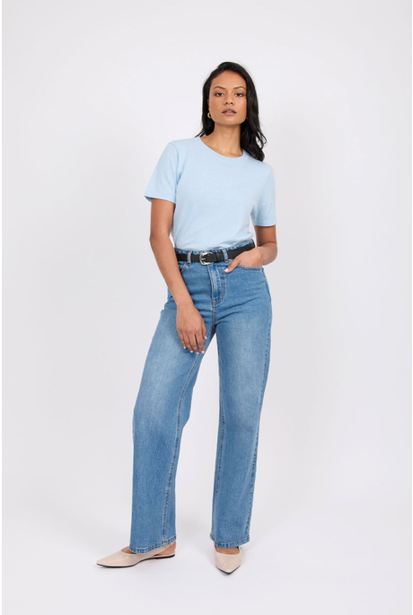 THE ICON WIDE JEAN (VINTAGE MID WASH)