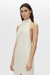 ALTO HALTER DRESS (LIGHT STONE)