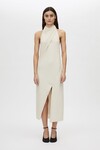 ALTO HALTER DRESS (LIGHT STONE)
