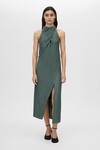 ALTO HALTER DRESS (SLATE GREEN)