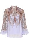 HYPNOTIC BILLOW BLOUSE (LILAC PAISLEY)