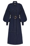 DENIM CARGO MIDI DRESS (INK)