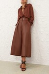 HYPNOTIC SATIN SHIRT (TAN)