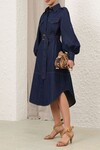 DENIM CARGO MIDI DRESS (INK)