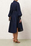 DENIM CARGO MIDI DRESS (INK)