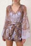 HYPNOTIC BILLOW BLOUSE (LILAC PAISLEY)