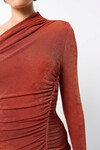 OBLIVION MIDI DRESS (RUST)
