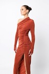 OBLIVION MIDI DRESS (RUST)