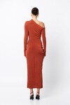 OBLIVION MIDI DRESS (RUST)