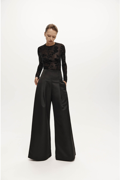DARVOS TOP (BLACK MESH VELVET)