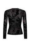 DARVOS TOP (BLACK MESH VELVET)