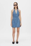 CASCADIA DENIM MINI DRESS - CLASSIC BLUE