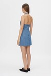 CASCADIA DENIM MINI DRESS - CLASSIC BLUE